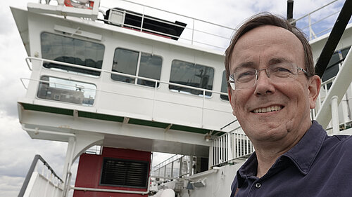 Head and shoulders picture of Martin Tod on a ferry