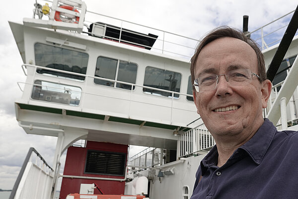 Head and shoulders picture of Martin Tod on a ferry
